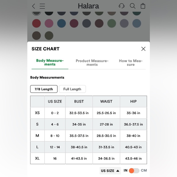 HALARA ultrasculpt high waist, butt lifting tummy control shaping legging 7/8 - Picture 4 of 7